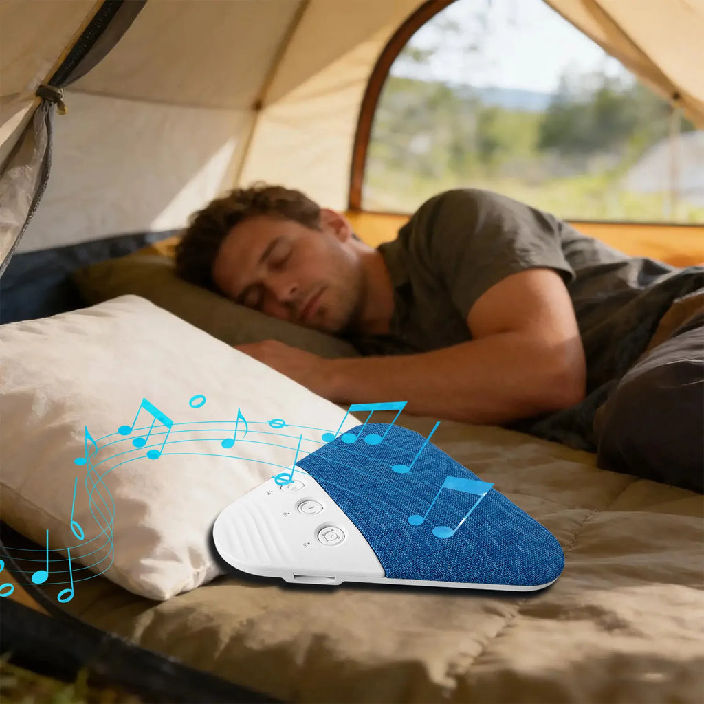 Bluetooth Pillow Speaker Wireless Sleep Music Player Under Pillow White Noise Machine Stereo Timer Auto-Off for Insomnia
