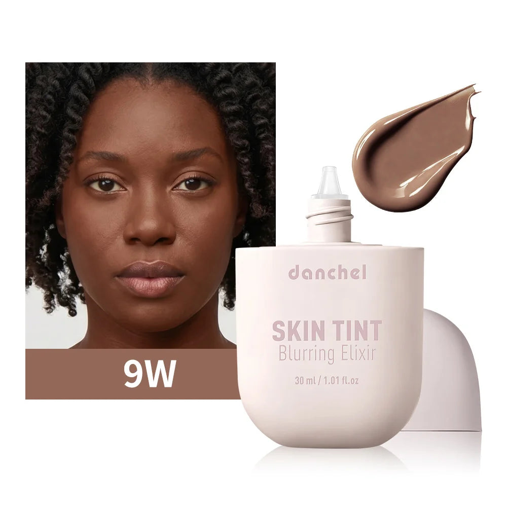 Tidesmit Skin Tint Blurring Elixir Foundation texture close-up showing hydrating long lasting pore coverage