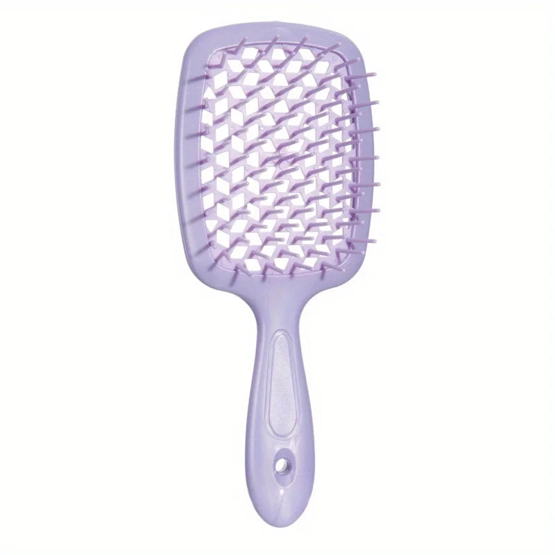 Detangling Hair Brush - Ergonomic Massage Comb for Wet Curly Hair Massage Chairs purple Tidesmit