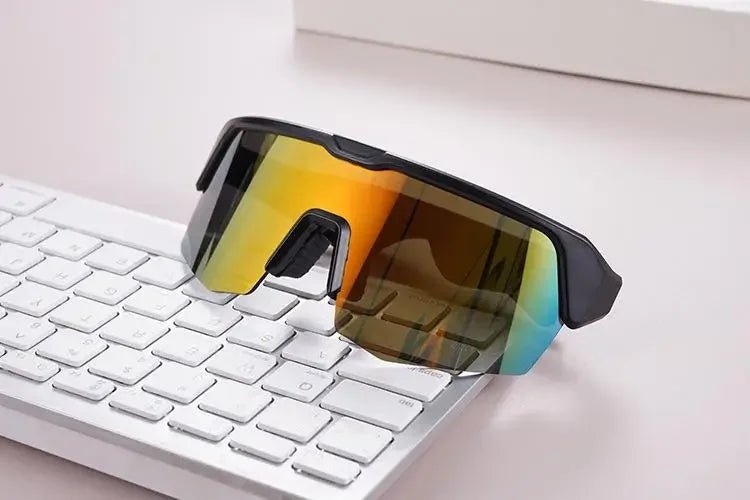 Tidesmit Bluetooth Cycling Glasses with Spatial Audio - Black Chrome golden Tidesmit
