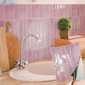5-20 Pieces NewTile Sticker Self-adhesive Green Tile Backsplash Bathroom Wall Tile Sticker, Water and Mold Resistant, 22.9x29cm