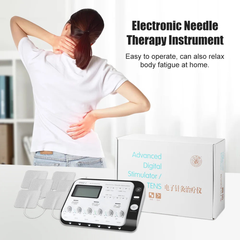 TENS Muscle Massager 6-Channel Physiotherapy Device for Home Wellness Relaxation Treatment Tidesmit