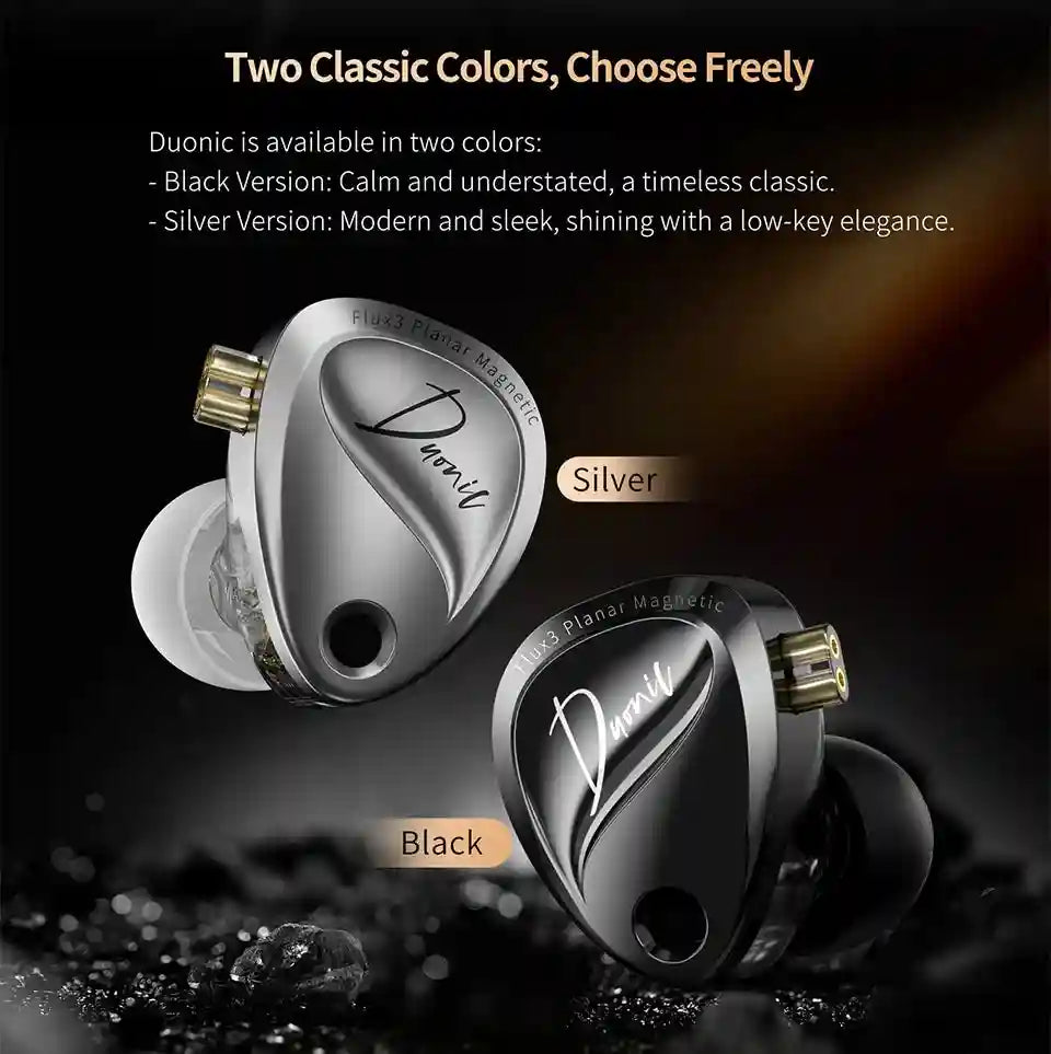 Planar Magnetic IEMs - Wide Soundstage Studio Monitor Wired Earphones Tidesmit