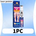 White handheld phototherapy laser pen for treating varicose veins, packaged with a blue box.