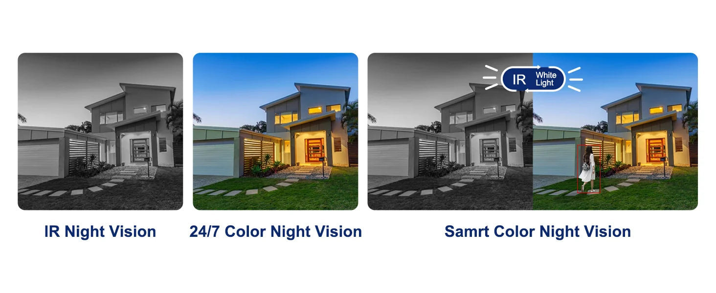 Anpviz 5MP/8MP Turret POE IP Camera Outdoor Security IP Camera AI Human Detection Smart Dual Light Built-in Mic Full Metal IP66