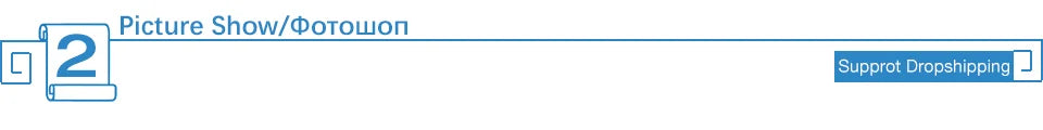Blue text banner labeled "Picture Show" with a large number 2 in a scroll icon, indicating a second photo section.