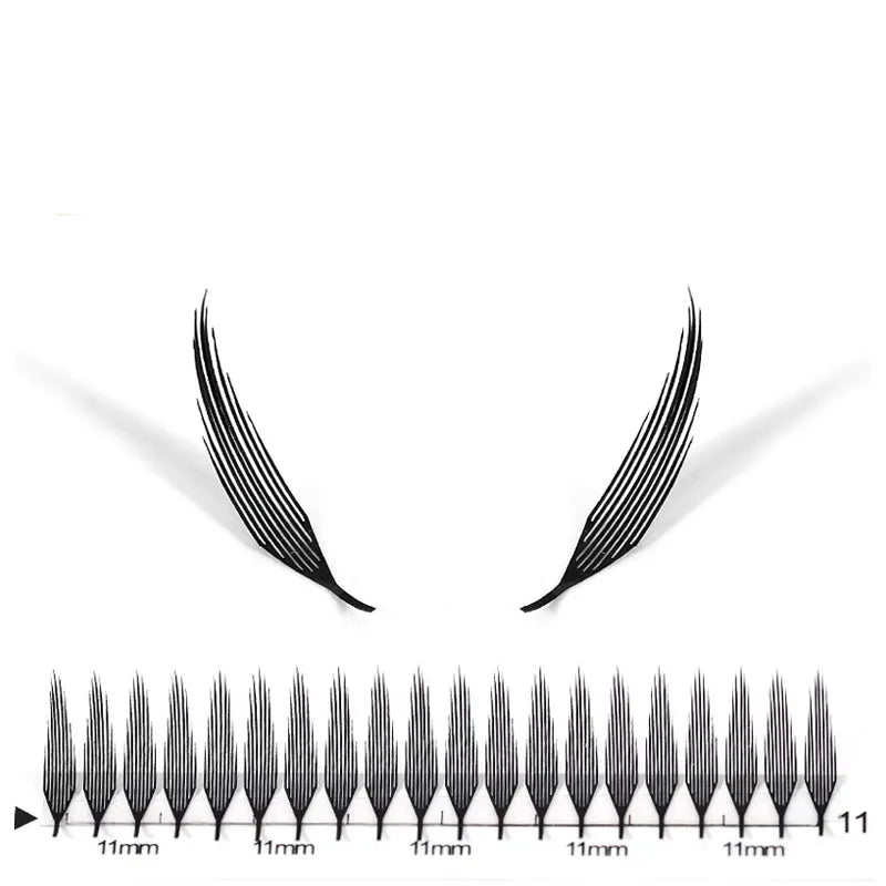 Manga Feather Spire Eyelash Extensions, 0.07mm D Curl Faux Lashes False Eyelashes Tidesmit
