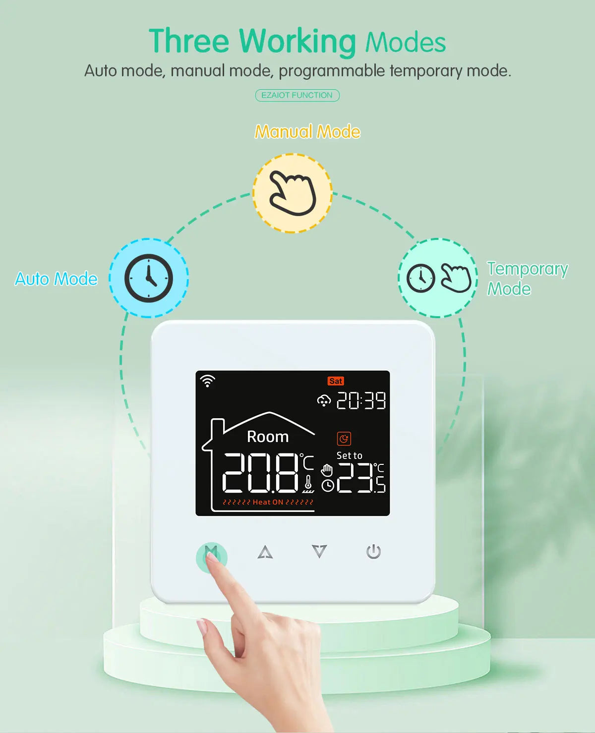 WiFi Smart Floor Heating Thermostat for Precise Home Temperature Control Tidesmit