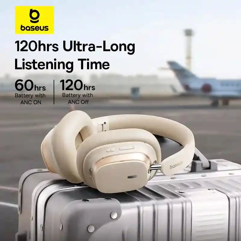 Wireless Headphones with Active Noise Cancellation & 120H Battery Tidesmit