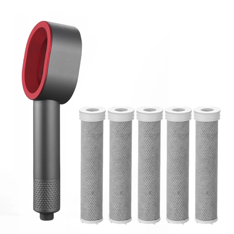 Luxury Filter for Shower head High Output Carbon Fiber Filter Shower Water Filter to Remove Chlorine Fluoride and Hard Water