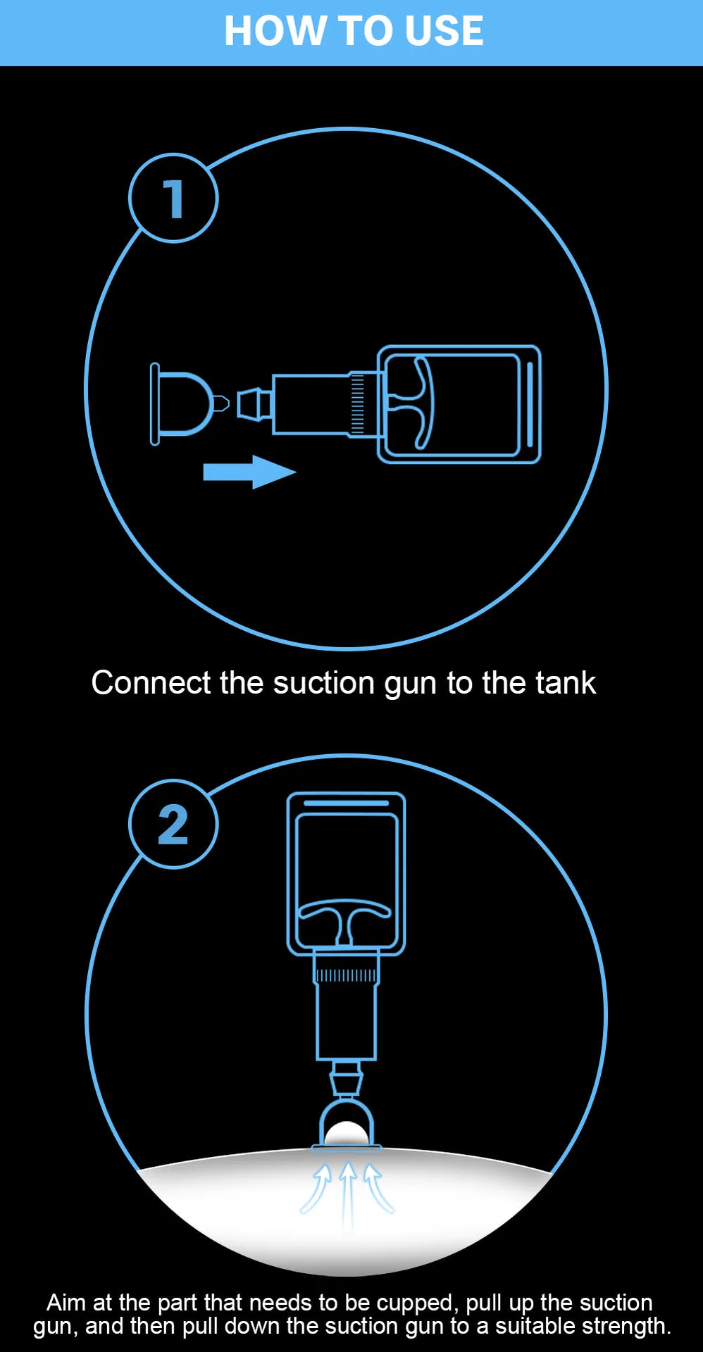Vacuum Cupping Massage Kit with 6 Suction Cups - Tidesmit Body Shaping Massage Equipment Tidesmit