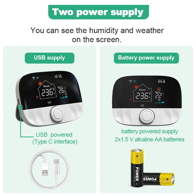 Tuya Smart Home Wifi Heating Thermostat Wireless For Gas Boiler Smart Thermostat Temperature Controller Alexa Google Home