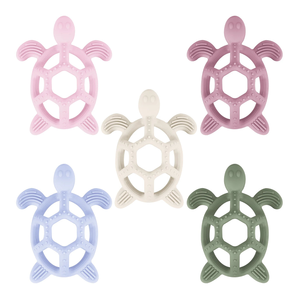 1PC Silicone Baby Teether Toy Minnie Turtle Cartoon Design Silicone Teether Rodent for Teething Relief Baby Teethers Gift