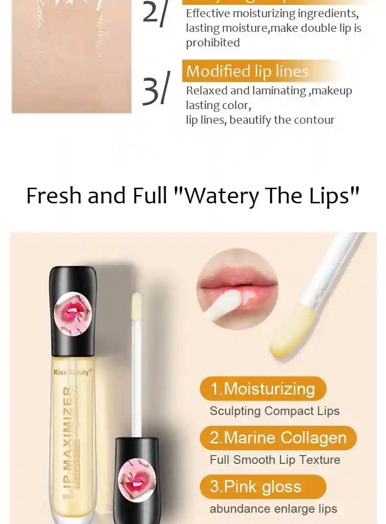 Plumping Lip Gloss Oil - Hydrating Lip Serum for Fuller Lips Lip Care Tidesmit