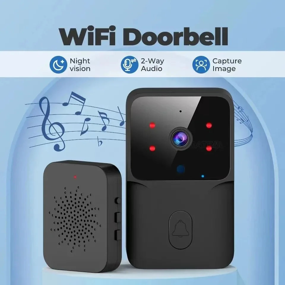 2026 WiFi Video Doorbell 1080P Tuya Smart Outdoor Wireless Intercom Waterproof Wireless Camera Ringing Bell