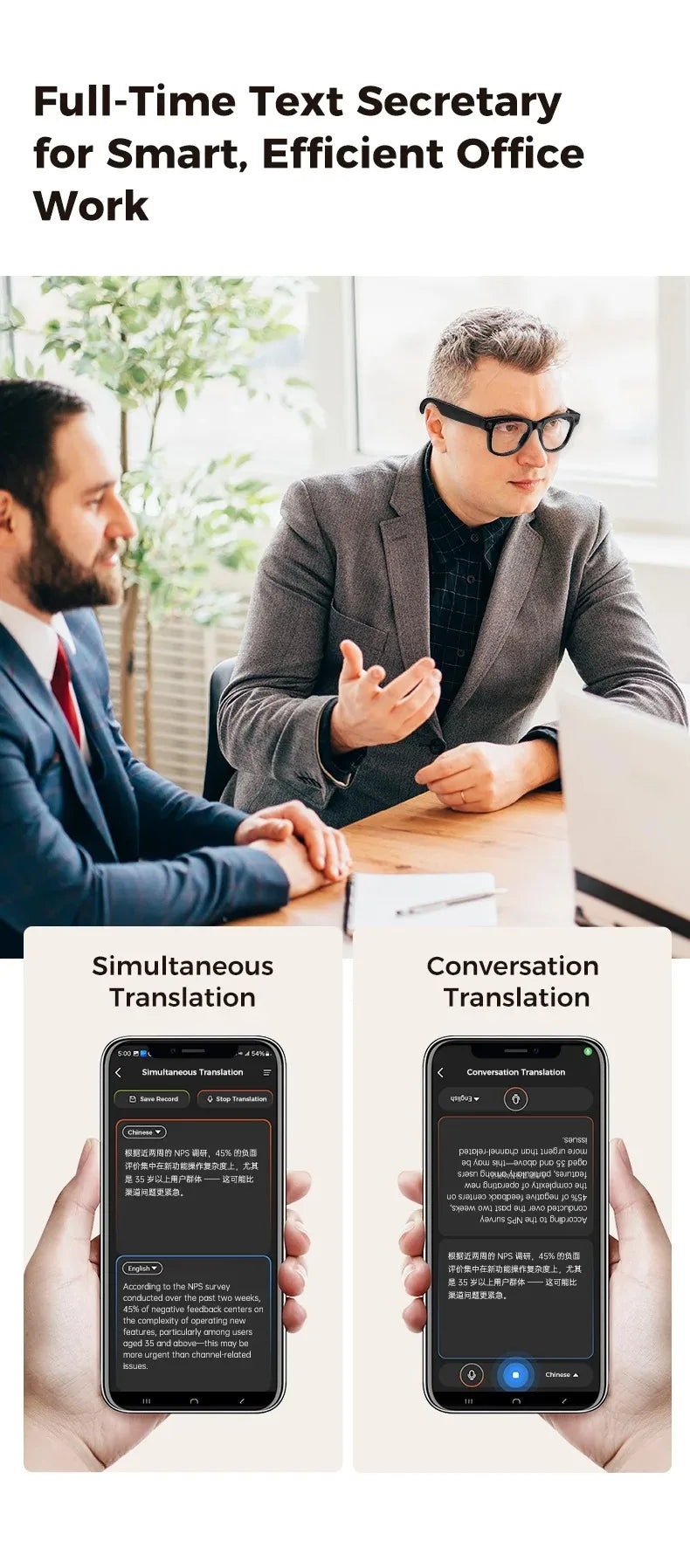 Smart Camera Glasses 4K HD Video Recorder with Integrated Voice Assistant Tidesmit