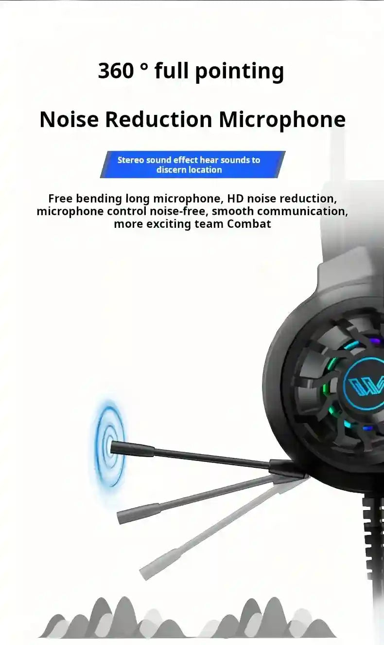 Tidesmit 7.1 Surround Sound Gaming Headset with Noise Cancellation Tidesmit