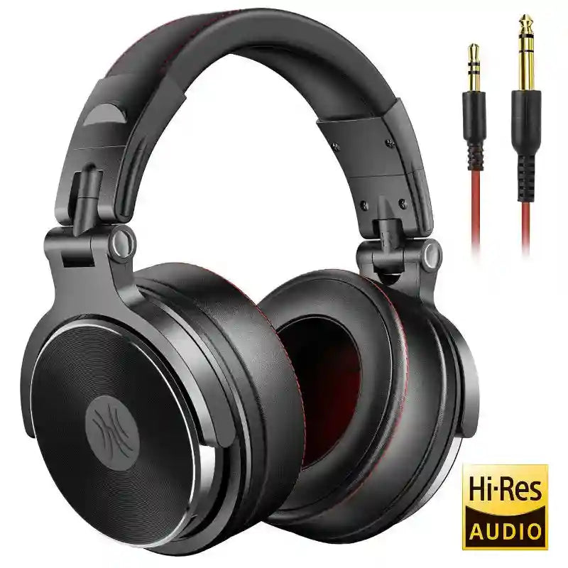Studio Monitor Headphones with 50mm Drivers | Wired Over-Ear Audio Pro-50-Black Tidesmit