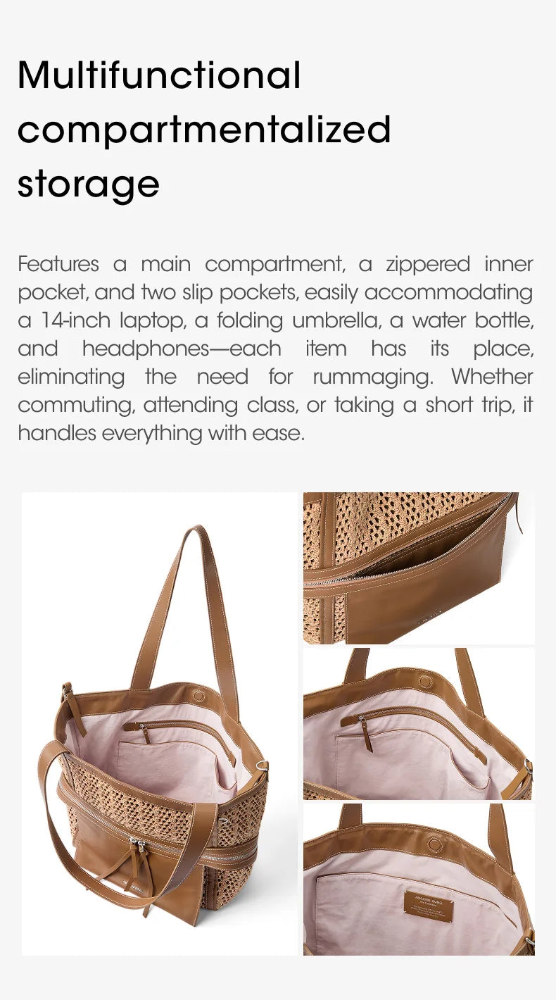 Amazing Song Original Design Cheese Roll Tote Bag Woven Family Shoulder Bag Fashion For Women