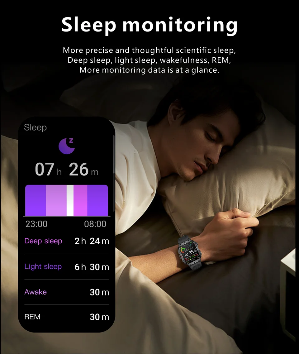 New Smart Watch For Men Women Bluetooth Call Heart Rate Sleep Monitoring 3ATM Waterproof Sport Smartwatch For Android IOS 2026