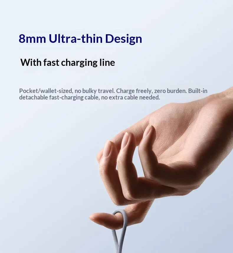 Tidesmit Magnetic Power Bank 5000mAh Qi2 20W Fast Charger - Orange Tidesmit