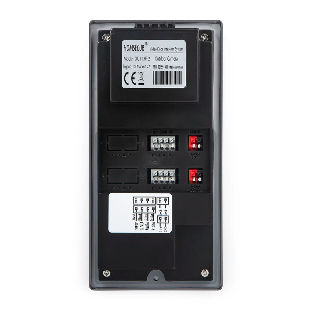 HOMSECUR 7" WIFI Video Door Phone Call Intercom Outdoor Monitoring for 2 Families