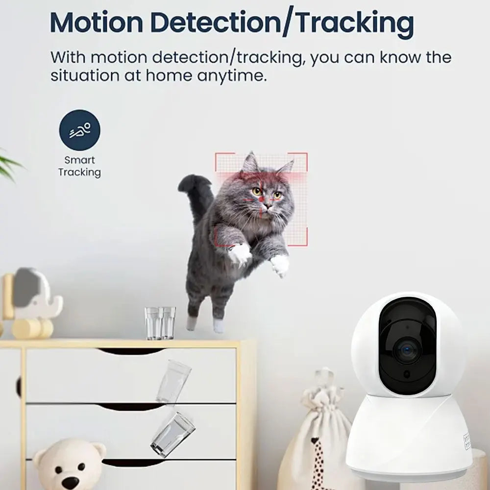 5MP 2K Tuya Smart Mini WiFi IP Camera Indoor Wireless Surveillance Auto Tracking Of Human Home Security CCTV Baby Pet Monitor