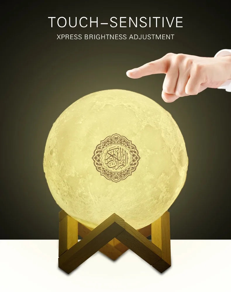 Bright Lamp Quran Islam Arab Muslim Koran Azan Wireless Bluetooth Speaker Portable Night Light Holy Ramadan Islamic Arabic Mp3