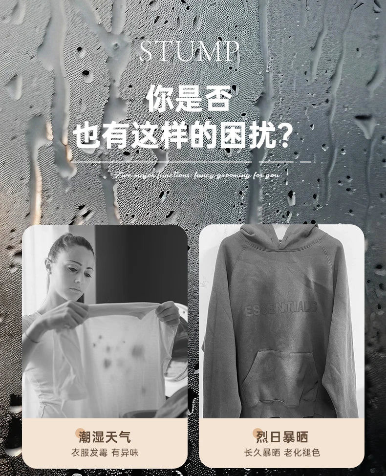 Tidesmit 60L automatic clothes dryer with baby disinfection and air-drying features shown from a detailed side angle.
