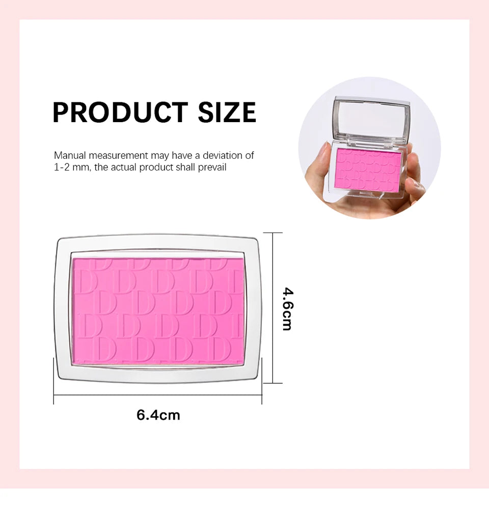 Tidesmit matte natural peach cheek tint blush palette for waterproof face contouring and makeup shading