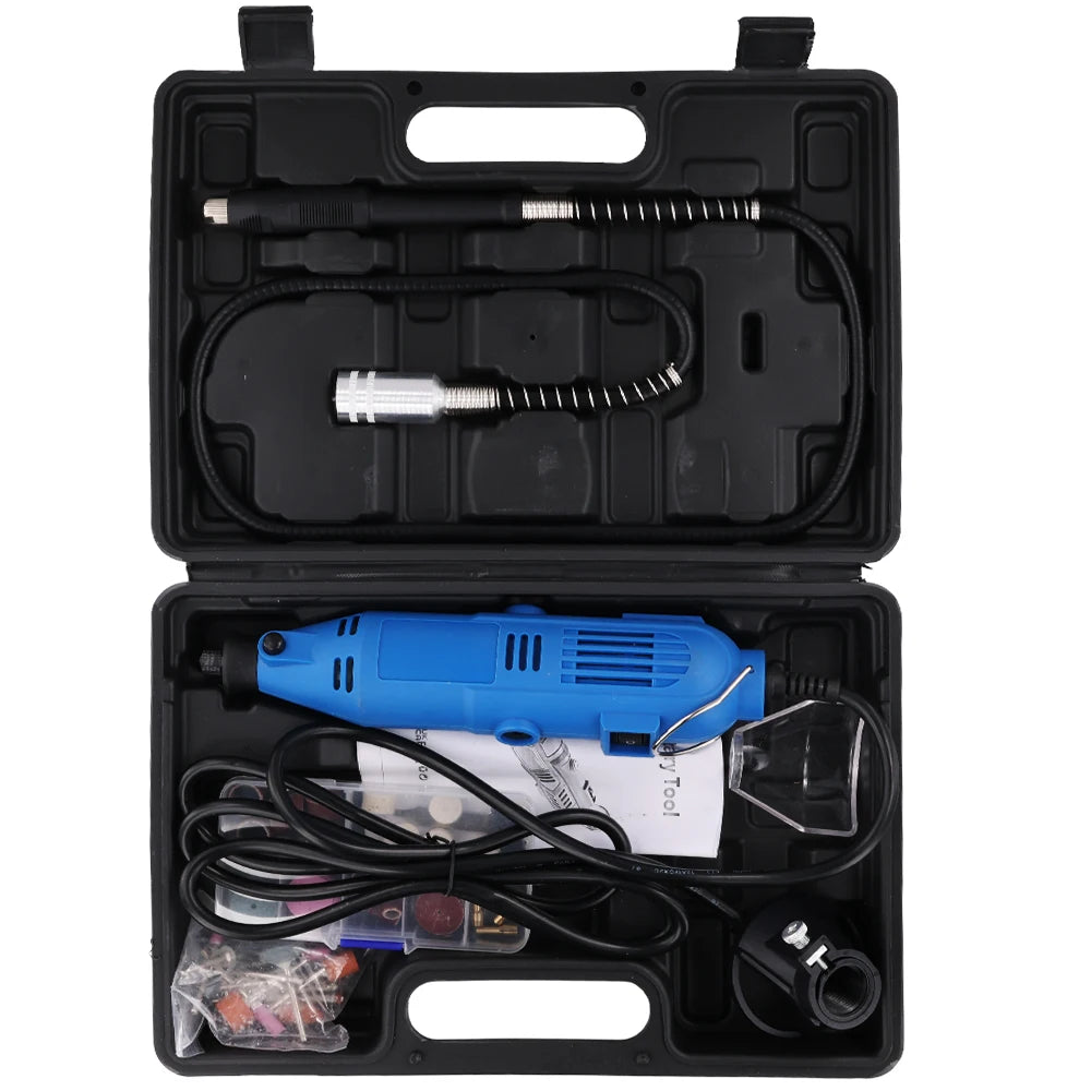Podofo 80PCS Engraver Electric Drill Dremel Mini Drill DIY Drill Grinder 135W Power Tool 32000RPM Electric Mini Drill Grinder Engraver Polisher with Rotary Tools Set Kit For Dremel