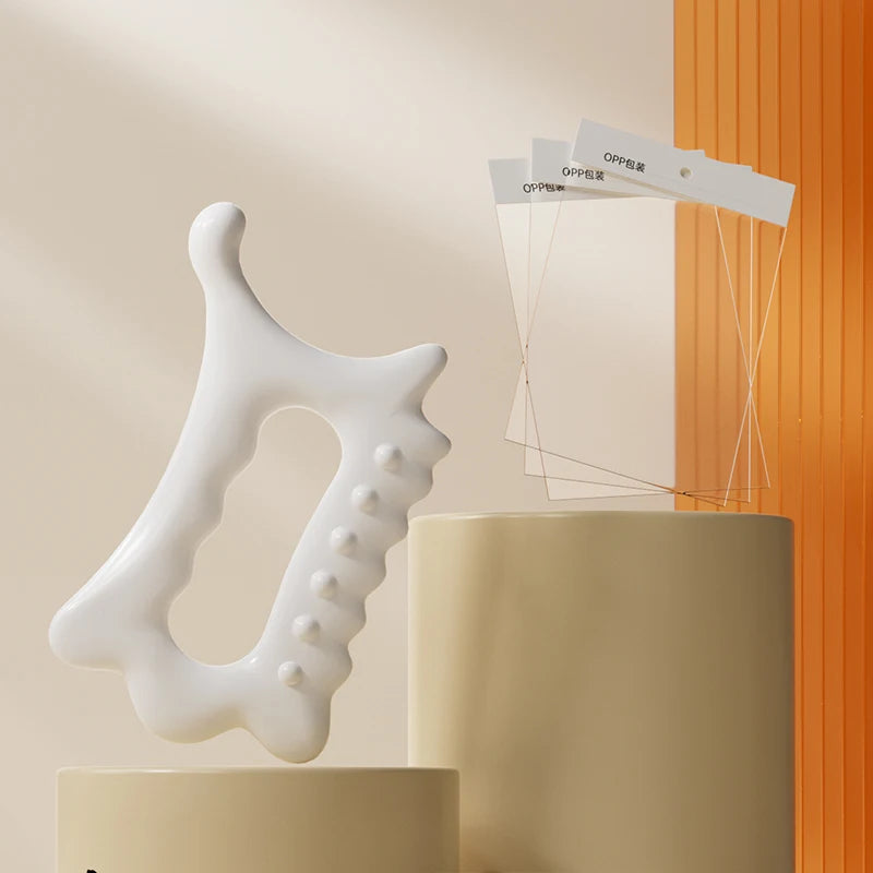 Meridian Massage Stick for Body Shaping and Targeted Muscle Relief Body Shaping Massage Equipment WHITE Tidesmit