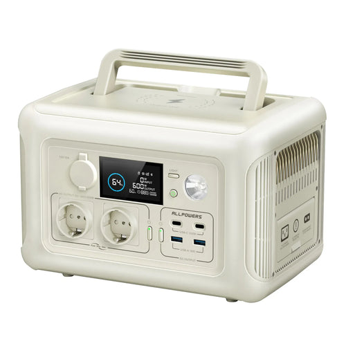 Portable Power Station 299Wh 600W LiFePO4 Battery for Travel Tidesmit