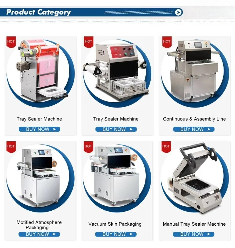 High Quality Vacuum Tray Sealer Machine MAP Modified Atmosphere Packing Machine Seafood Packaging Sealing Machine