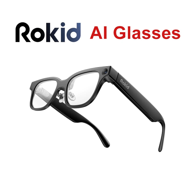 Rokid Smart Glasses: Dual-Eye Augmented Reality & Live Translation - Black Tidesmit