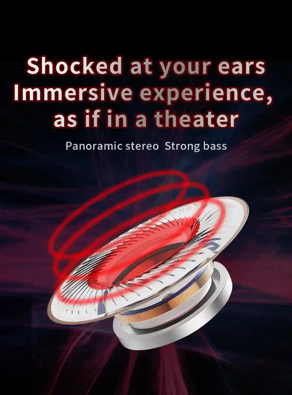Wired In-Ear Earphones with HiFi Bass and Mic - AK6 Series Tidesmit