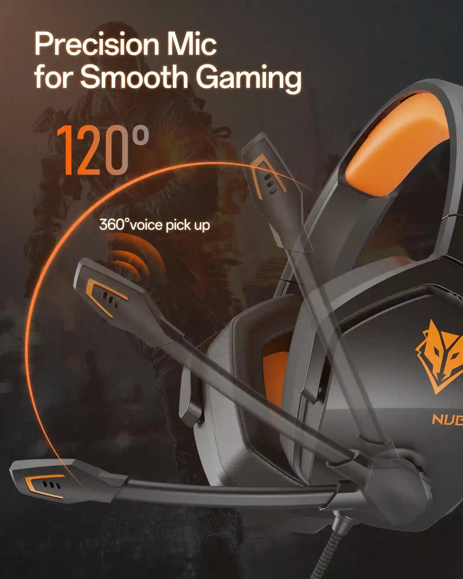 Pro Gaming Headset with Mic - Over-Ear Wired Audio for Xbox PS5 PC Tidesmit