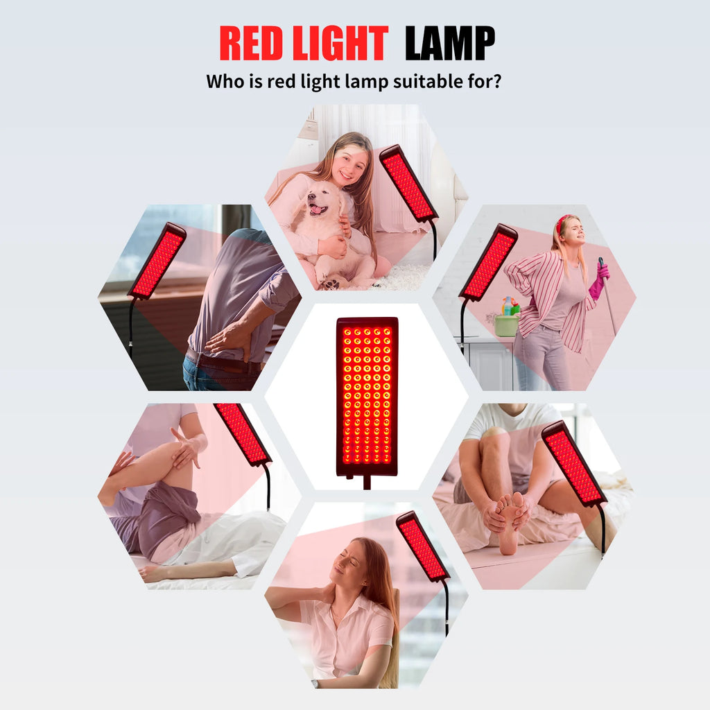 Red Light Therapy Panel Lamp LED 660nm 850nm Near Infrared Device Knee Body Pain Relief Facial Anti Aging Face Skin Care Beauty