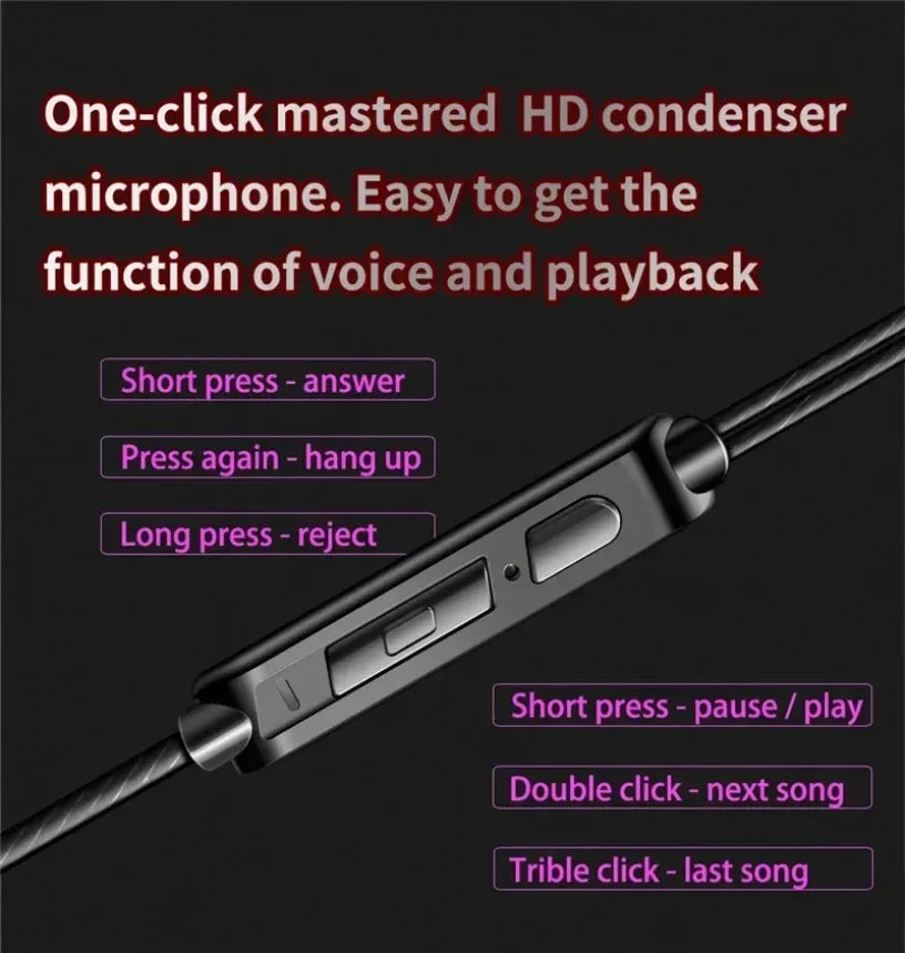 Wired Earbuds 3.5mm Microphone Stereo Sport Headset by Tidesmit Tidesmit