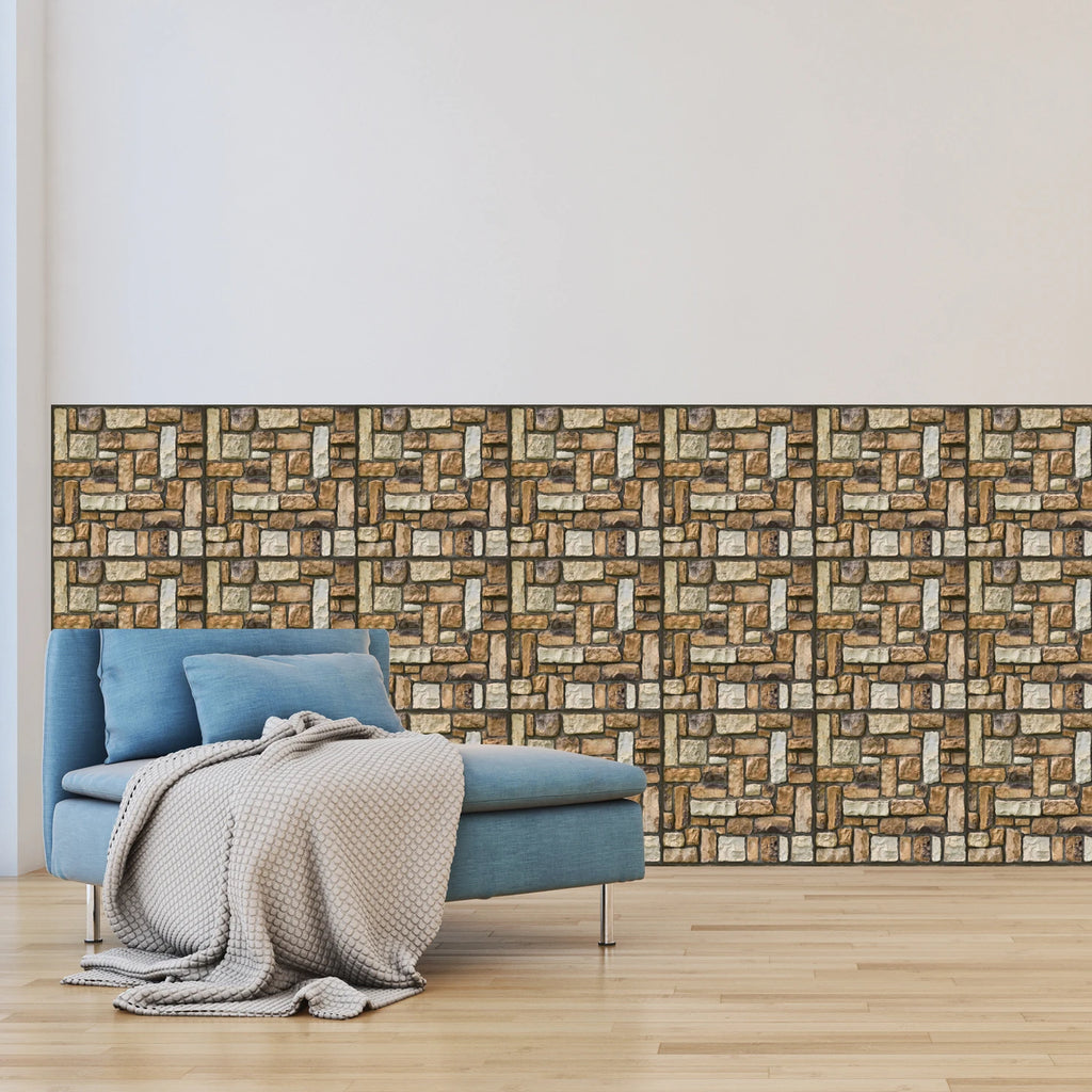 10/20Pcs Peel and Stick Tile Backsplash Thicker Design Marble Tiles 12"X12" Stick on Backsplash Self Adhesive Tiles for Any Room