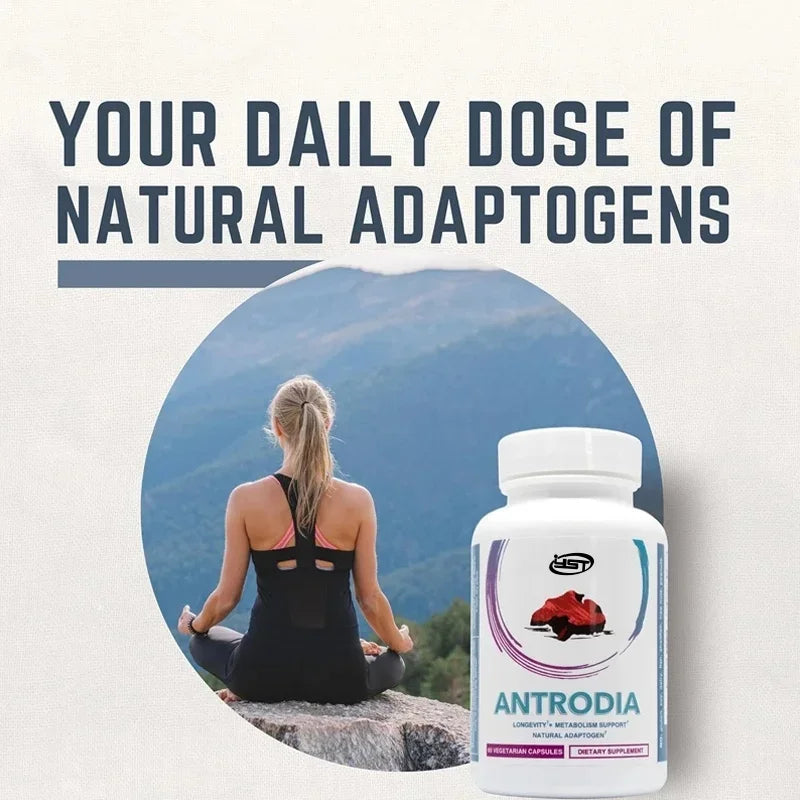 60 Capsules, Niu Zhangzhi Pure Mushroom Extract Supplement, Metabolic Support, Liver Function Support, Non Genetically Modified