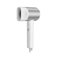 MIJIA H500 white and silver ionic hair dryer with minimalist design, ergonomic handle, and professional nozzle.