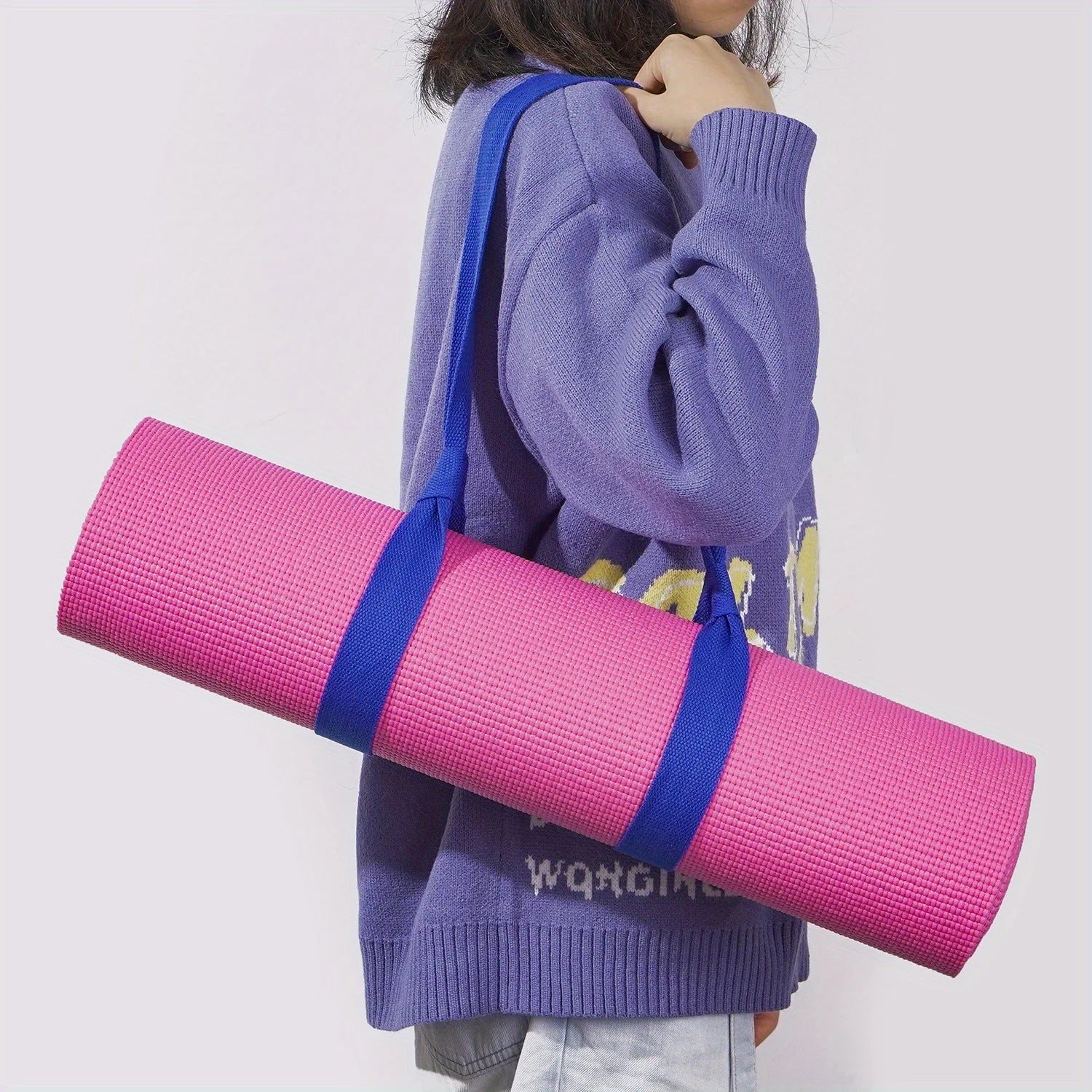 Cotton Yoga Mat Back Strap Sports and Fitness Yoga Mat Binding Multi-functional Binding Strap Available in Multiple Colors