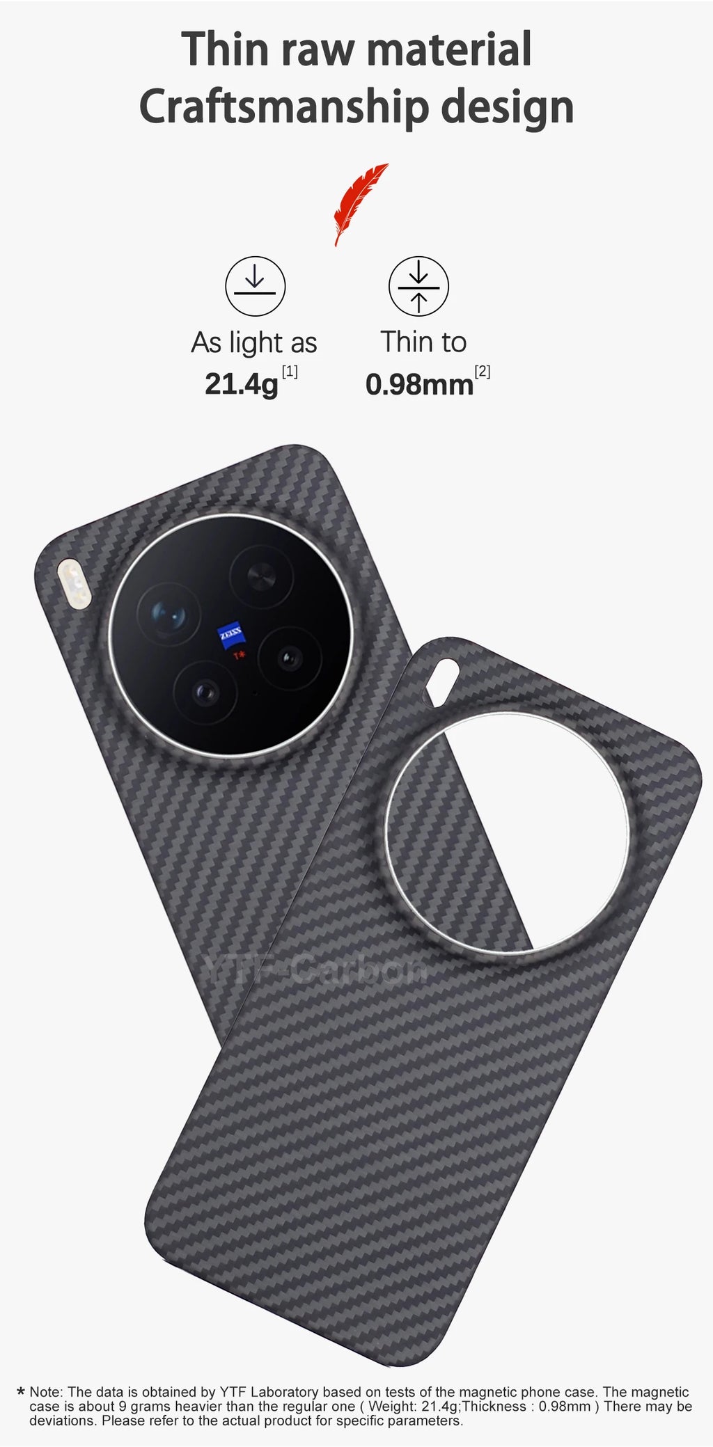 Vivo X300 Carbon Fiber Case | Slim Shock-Absorbing Cover Tidesmit