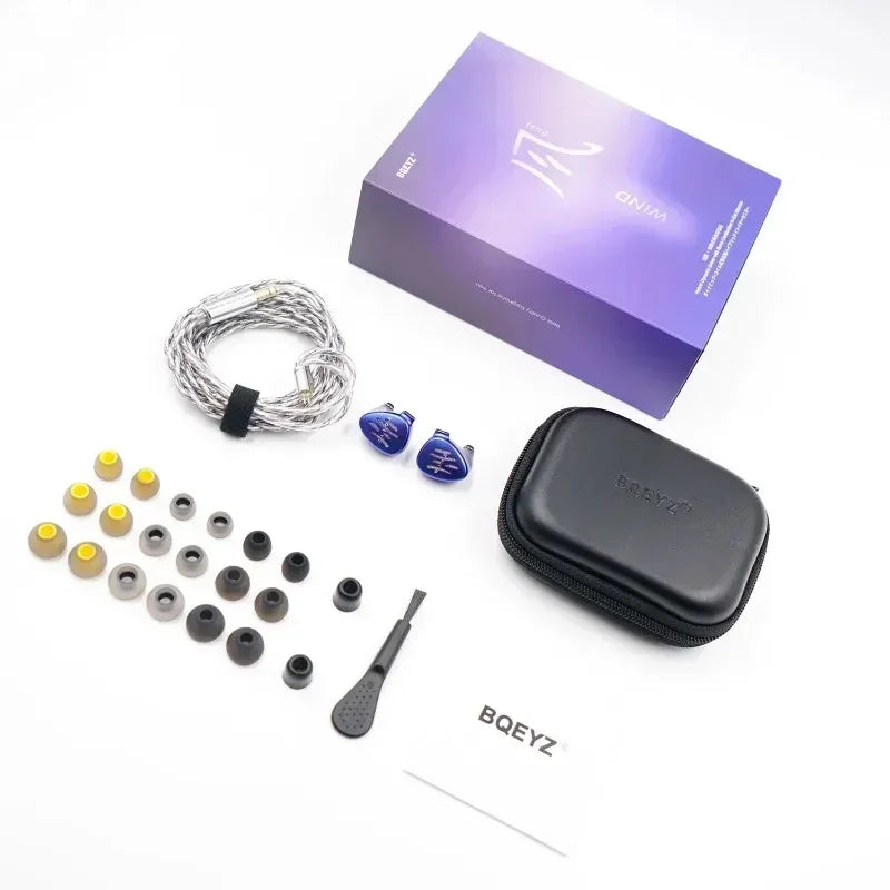 BQEYZ Wind In-Ear Monitors with Bone Conduction - Tidesmit Dual Driver Tidesmit