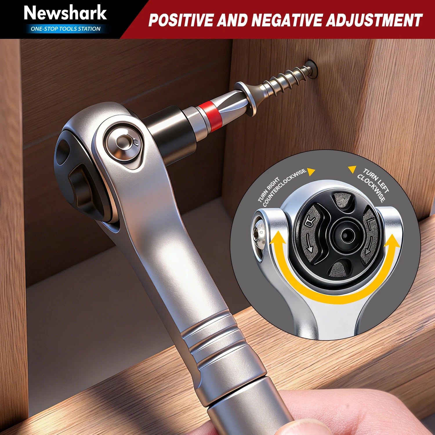 40-in-1 Magnetic Ratcheting Screwdriver Set with 180° Rotating | 60-Tooth Ratchet Screwdriver Set for DIY Project, Home Repair