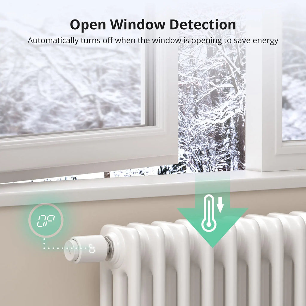 1-6PCS SONOFF TRVZB Zigbee Thermostatic Radiator Valve Smart Home eWeLink App Remote Control Works with SONOFF ZB Bridge-P