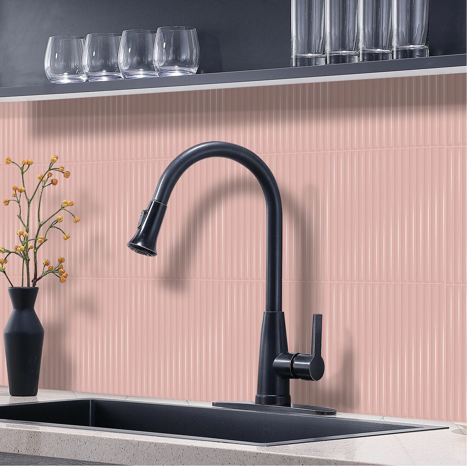 5/10 PCS Peel-and-Stick Wall Tiles Waterproof Anti-oil for Kitchen Backsplash Children's Room Home Decor Trendy Stick-On Tiles