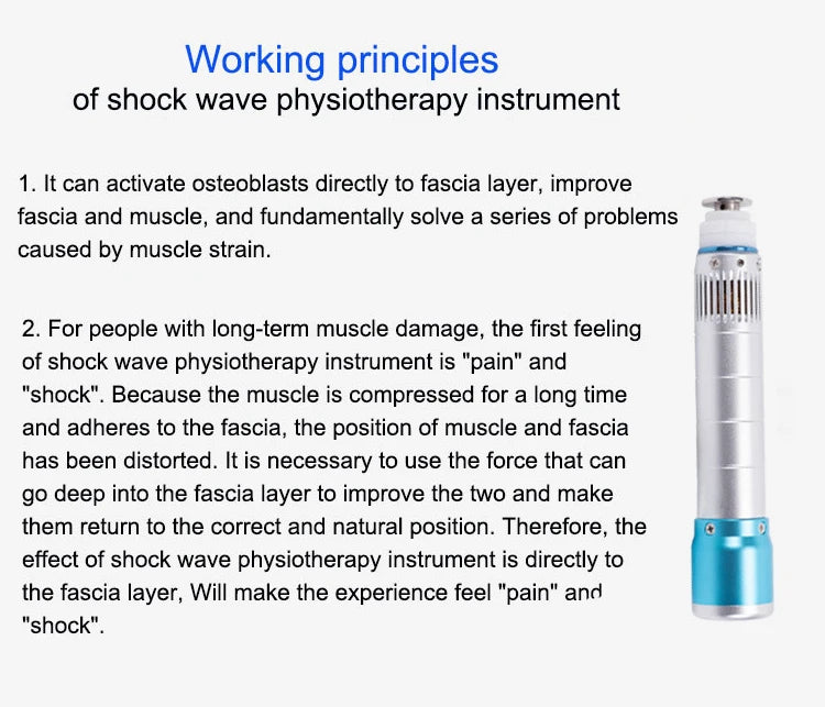 Shockwave Therapy Machine for Back Pain Relief - Portable Electric Device Massage Chairs Tidesmit