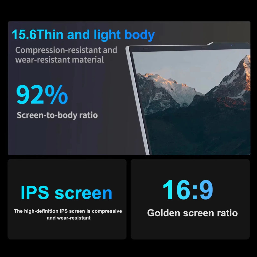 New 15.6" Intel Core i9 10980HK Gaming laptop Windows 11 PC Gamer 16GB RAM 1TB SSD Fingerprint Unlock Backlight Office Computer